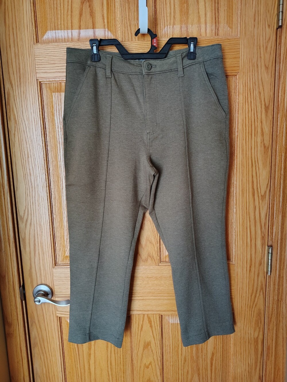 Womens Lee's Olive Green Cotton Stretchy Casual Pants